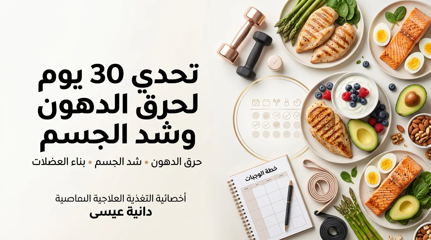 تحدّي ثلاثين يوم لشدّ الجسم وحرق الدهون