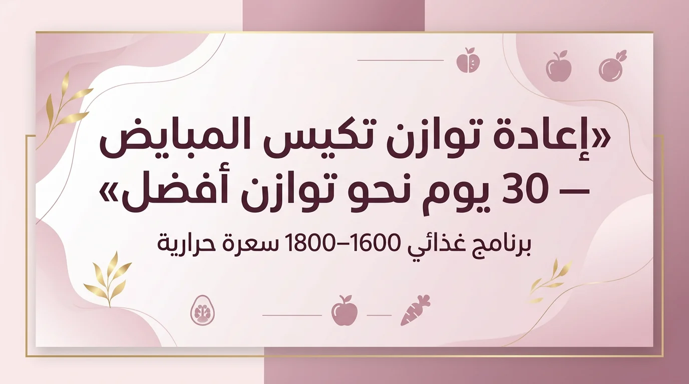 إعادة توازن تكيس المبايض 30 يوم نحو توازن أفضل